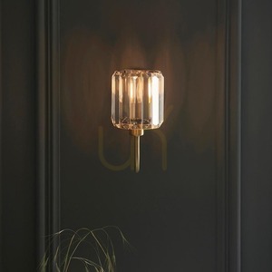 Aplică Endon Berenice, alamă antichizată, sticlă fațetată, E14, 7 W small 4