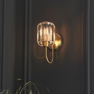Aplică Endon Berenice, alamă antichizată, sticlă fațetată, E14, 7 W small 7