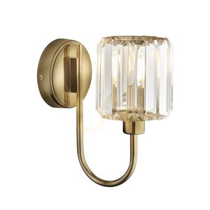 Aplică Endon Berenice, alamă antichizată, sticlă fațetată, E14, 7 W small 0