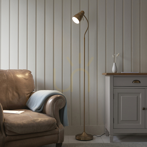 Verifica Lampă de podea Endon Classic Flexi Brass, alamă, GU10, oțel