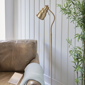 Lampadar pentru citit Endon Classic Flexi GU10, finisaj alamă, 163 cm small 4