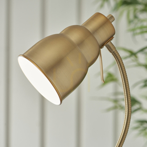Lampadar pentru citit Endon Classic Flexi GU10, finisaj alamă, 163 cm small 5