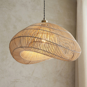 Pendul Endon Misra maro ratan oțel E27 54 cm small 3