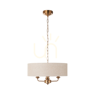 Lampă suspendată Endon Highclere Brass 3xE14 alamă textilă dimabilă 6 Lampă suspendată Endon Highclere Brass 3xE14 alamă textilă dimabilă small 6