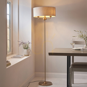 Lampă de podea Endon Highclere alamă 3 becuri E14 160 cm small 1