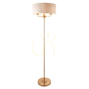 Lampă de podea Endon Highclere alamă 3 becuri E14 160 cm small 0