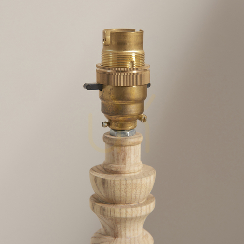 Verifica Lampă de masă Endon Bibury alamă lemn B22 27,2 cm