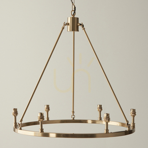 Lampă suspendată Endon Chester Brass 6 becuri alamă metal B22 dimmabilă 62 cm 2 Lampă suspendată Endon Chester Brass 6 becuri alamă metal B22 dimmabilă 62 cm small 2