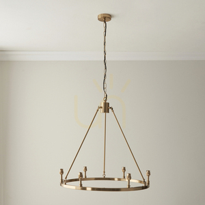 Lampă suspendată Endon Chester Brass 6 becuri alamă metal B22 dimmabilă 62 cm 3 Lampă suspendată Endon Chester Brass 6 becuri alamă metal B22 dimmabilă 62 cm small 3