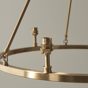 Lampă suspendată Endon Chester Brass 6 becuri alamă metal B22 dimmabilă 62 cm 4 Lampă suspendată Endon Chester Brass 6 becuri alamă metal B22 dimmabilă 62 cm small 4