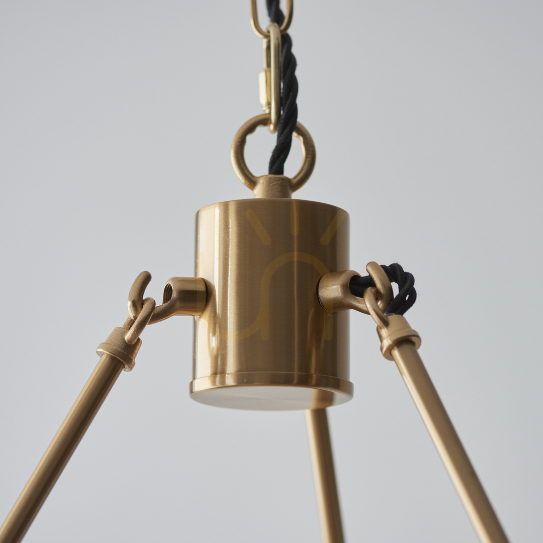 previzualizare Lampă suspendată Endon Chester Brass 6 becuri alamă metal B22 dimmabilă 62 cm Lampă suspendată Endon Chester Brass 6 becuri alamă metal B22 dimmabilă 62 cm