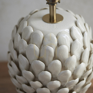 Bază lampă de masă Endon Layered Leaf ceramică fildeș B22 30,5 cm small 3