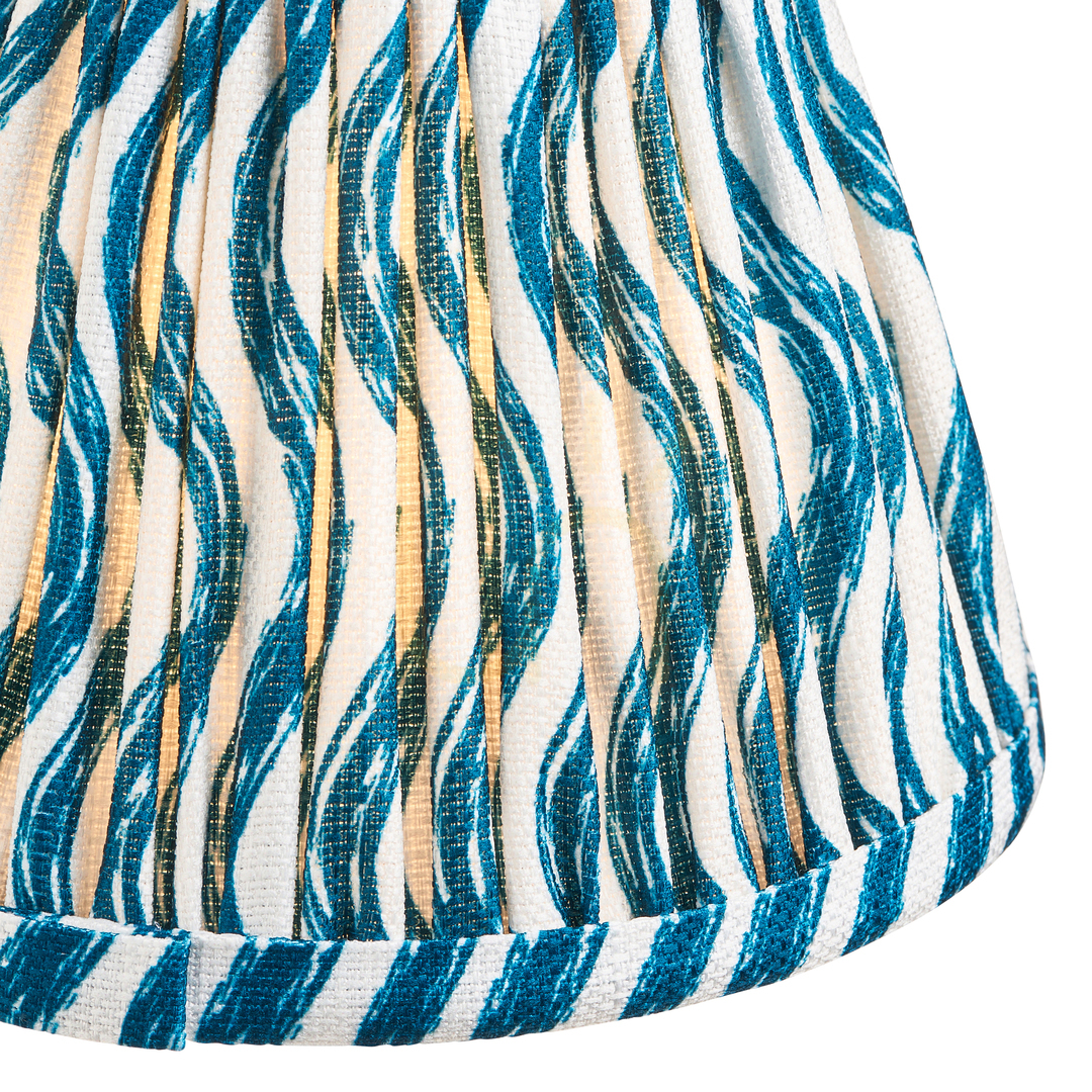 Vedere Abajur Endon Ripple Blue textil E14 16 cm Abajur Endon Ripple Blue textil E14 16 cm