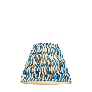 Abajur Endon Ripple Blue textil E27, 25 cm small 0