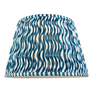 Abajur Endon Ripple Marlin Blue, textil, conic ø35/25 cm, î. 24 cm, E27/B22 small 4
