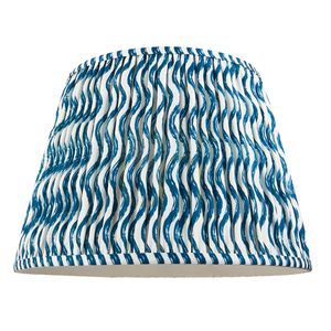 Abajur Endon Ripple 111305, textil Marlin Blue cu model, conic ø40/28 cm, înălțime 27,5 cm, E27/B22 small 4