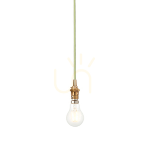 Pendul Endon Eltham alamă B22 dimabil 1 bec oțel 10 cm small 0