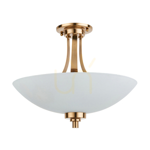 Plafonieră Endon Welles Brass 3xE27 alamă sticlă Ø41 cm dimmabilă small 6