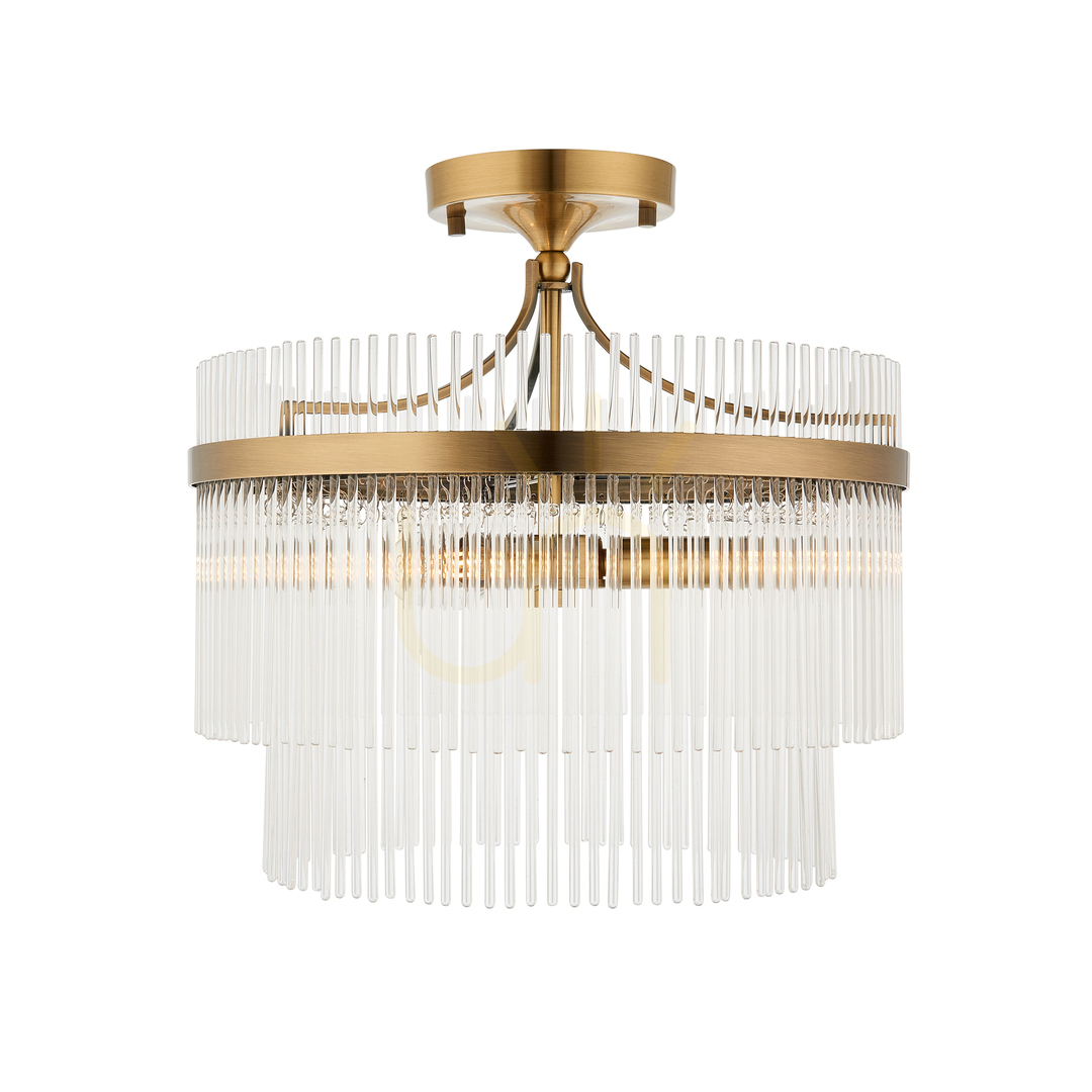 Verifica Lampă de tavan Endon Marietta Brass 3xE14 dimabilă alamă Ø40 cm Lampă de tavan Endon Marietta Brass 3xE14 dimabilă alamă Ø40 cm