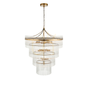 Pendul Endon Marietta 16xE14, Ø70 cm, dimabil, alamă, sticlă small 1