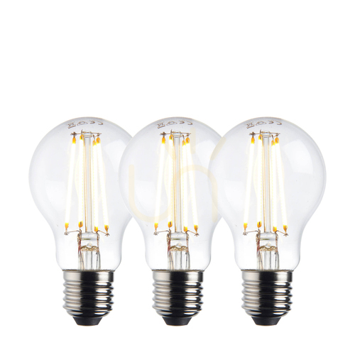 Verifica Bec LED filament E27 GLS Endon transparent 8W, set 3