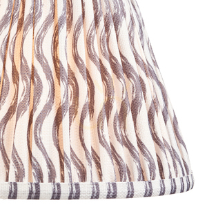 Abajur Endon gri perla afumată textil E27 25 cm small 1