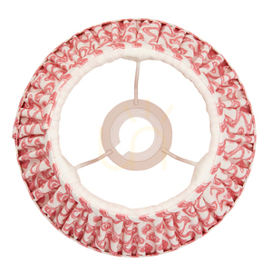 Abajur Endon Ripple din material textil roz-corai, 20 cm, E14/B22 small 3