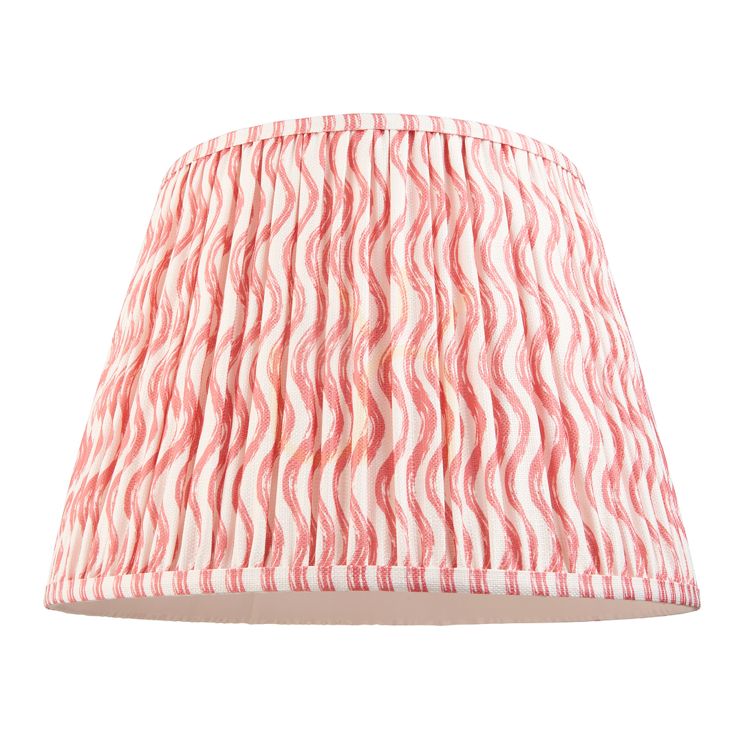 Spectacol Abajur conic Endon Ripple roz coral 40 cm pentru E27/B22 Abajur conic Endon Ripple roz coral 40 cm pentru E27/B22