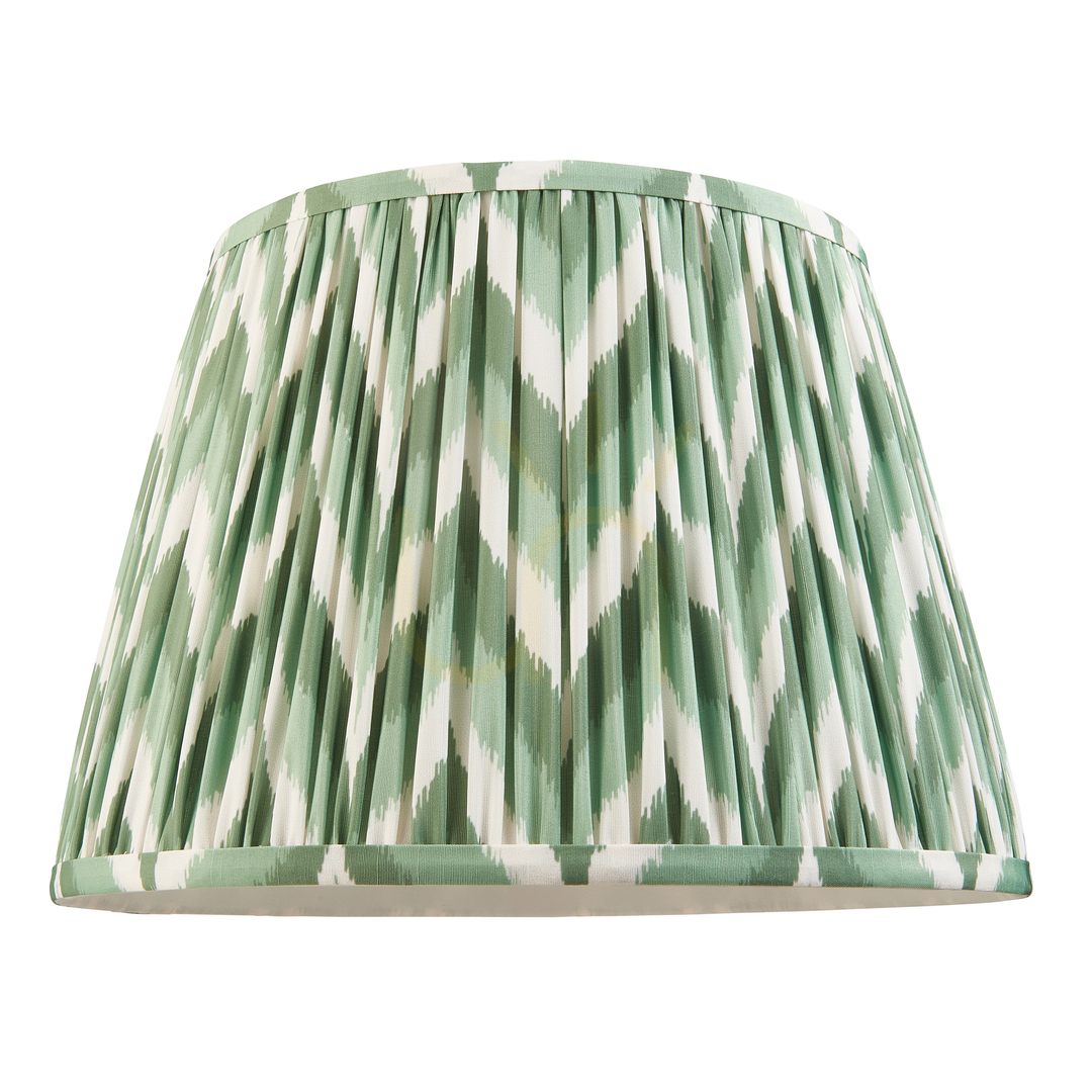 Spectacol Abajur Endon Zigzag Verde Aspen Textil E27 35 cm Abajur Endon Zigzag Verde Aspen Textil E27 35 cm