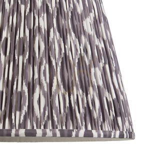 Abajur Endon gri perlat textil E27 40 cm interior negru small 2