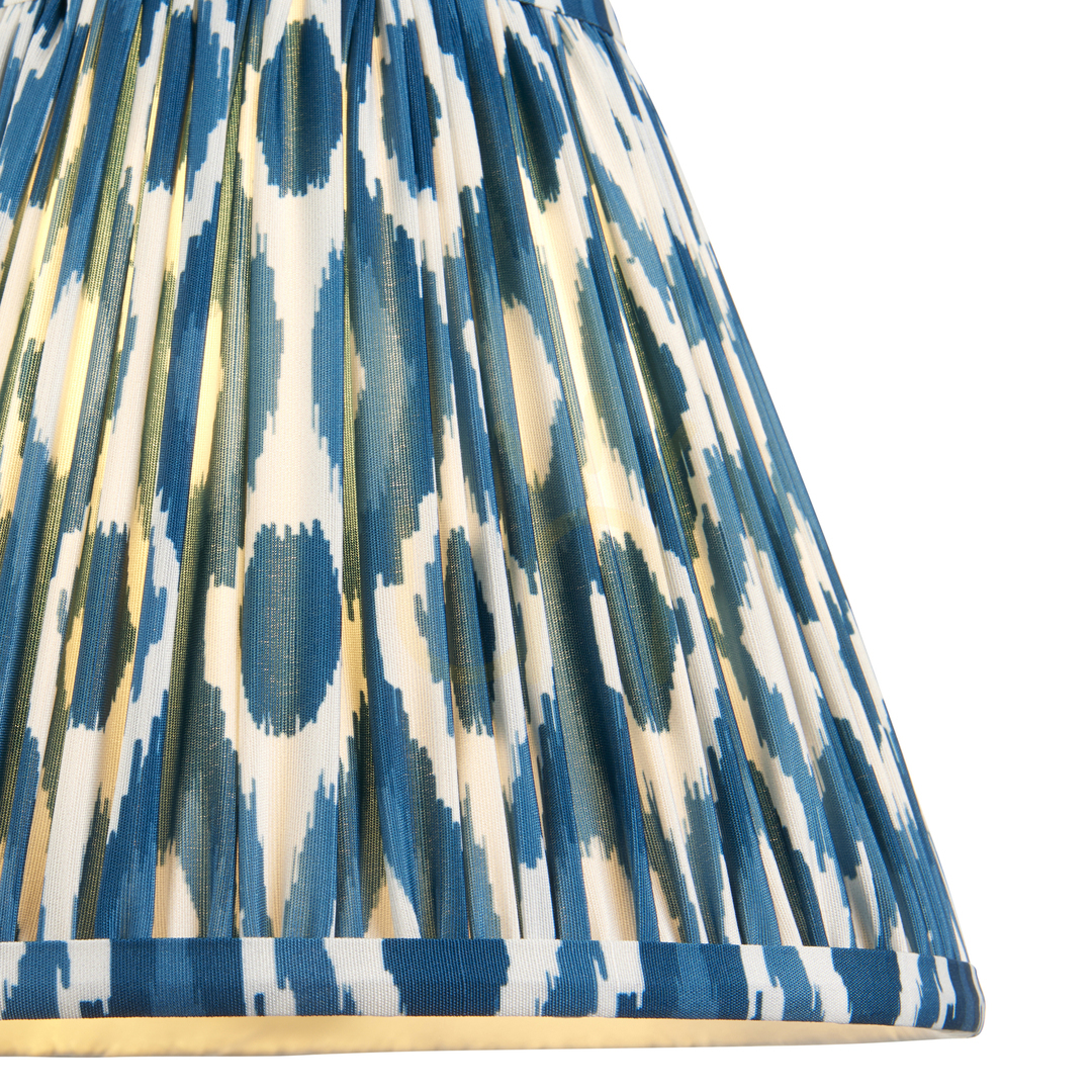 Vedere Abajur Endon albastru Ikat, E27, textil, 25 cm Abajur Endon albastru Ikat, E27, textil, 25 cm