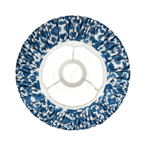 Abajur Endon albastru Ikat, E27, textil, 25 cm 3 Abajur Endon albastru Ikat, E27, textil, 25 cm small 3