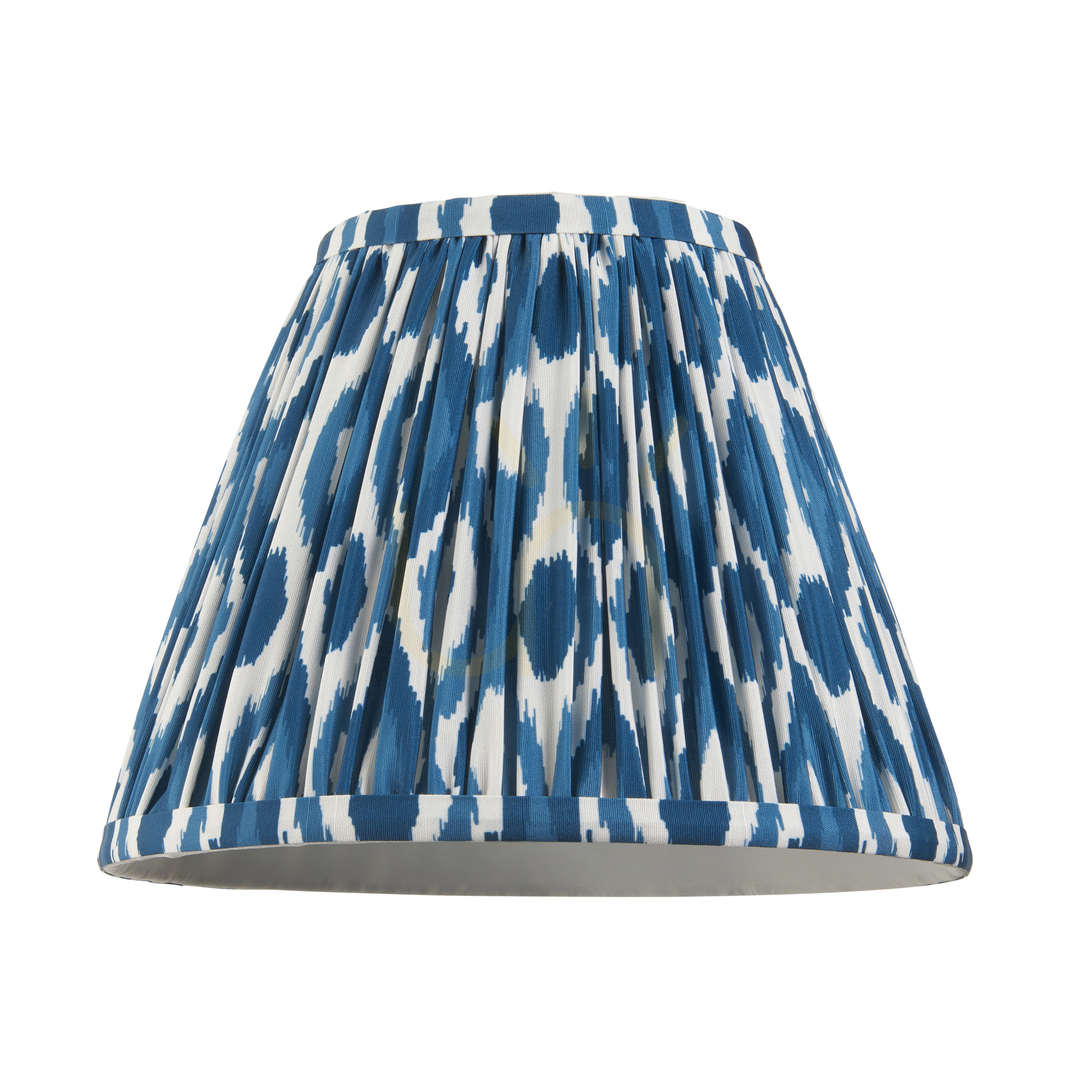 Spectacol Abajur Endon albastru Ikat, E27, textil, 25 cm Abajur Endon albastru Ikat, E27, textil, 25 cm