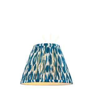 Abajur Endon albastru Ikat, E27, textil, 25 cm 0 Abajur Endon albastru Ikat, E27, textil, 25 cm small 0