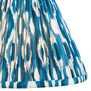 Abajur Endon albastru Ikat textil E27 30 cm small 1