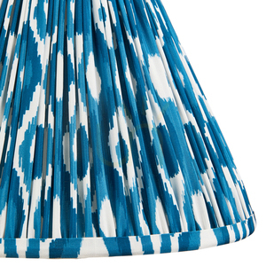 Abajur Endon albastru Ikat textil E27 30 cm small 2