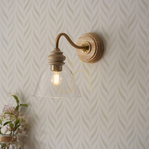 Lampă de perete Endon Cotswold alamă sticlă lemn E14 dimmabilă 3 Lampă de perete Endon Cotswold alamă sticlă lemn E14 dimmabilă small 3