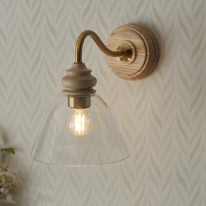 Lampă de perete Endon Cotswold alamă sticlă lemn E14 dimmabilă 4 Lampă de perete Endon Cotswold alamă sticlă lemn E14 dimmabilă small 4