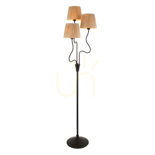 Verifica Wriggle lampă în picioare negru Endon