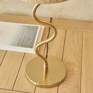 Lampă de masă Endon Wriggle alamă și fibră naturală, E14, 45,7 cm small 5