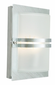 Aplică de exterior NORLYS Basel 672GA zincată termic LED 9,5W 4000K cu senzor de mișcare small 0