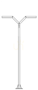 Stâlp de iluminat TRYSIL 1015GR grafit RAL 7016 LED 40W 4000K DALI2 300 cm Norlys small 0