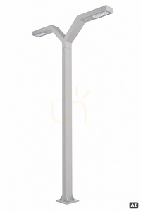 Stâlp de iluminat Trysil 1023AL gri deschis RAL 9006 LED 4000K DALI2 300 cm NORLYS small 0