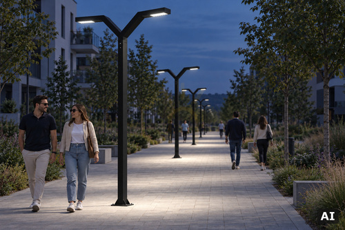 Verifica Stâlp de iluminat Trysil 1023BL negru LED 4000K DALI2 300 cm NORLYS
