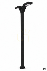 Stâlp de iluminat TRYSIL 1024BL negru dublu LED 34W 3000K 350 cm Norlys small 0
