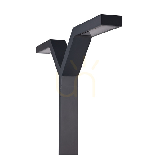 Verifica Stâlp de iluminat LED Norlys Trysil 1026GR cu două brațe, 350 cm, 40 W, 3000 K, DALI2, grafit RAL 7016