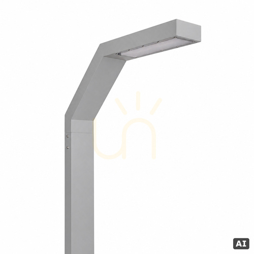 Verifica Stâlp de iluminat Norlys Trysil 1067AL gri deschis RAL 9006 LED 12,2 W 4000 K DALI2 300 cm
