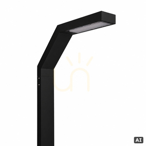 Stâlp de iluminat LED Trysil 1085BL 4 m, cu un braț, negru, dimabil NORLYS small 1