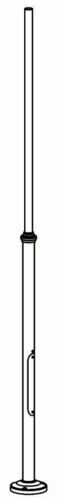 Verifica Stâlp de iluminat NORLYS Lamppost alb aluminiu 320 cm 1273WH