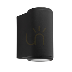 Aplică de exterior NORLYS Mandal 1370BL sus-jos 2 × GU10 LED 7,8 W 2700 K CRI 97 negru RAL 9005 small 1